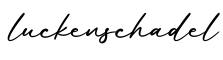 单词luckenschadel书写