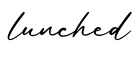 单词lunched书写