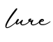 单词lure书写