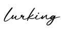 单词lurking书写