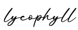 单词lycophyll书写