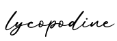单词lycopodine书写
