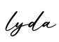 单词lyda书写