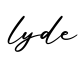 单词lyde书写