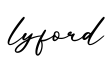 单词lyford书写