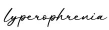 单词lyperophrenia书写