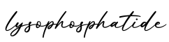 单词lysophosphatide书写