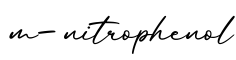 单词m-nitrophenol书写