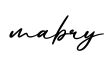 单词mabry书写