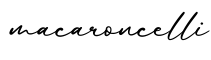 单词macaroncelli书写