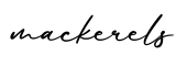 单词mackerels书写