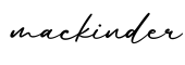 单词mackinder书写