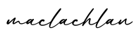 单词maclachlan书写