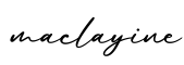 单词maclayine书写