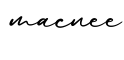单词macnee书写