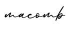 单词macomb书写