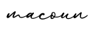单词macoun书写