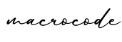 单词macrocode书写