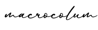 单词macrocolum书写