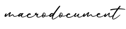 单词macrodocument书写