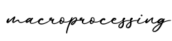 单词macroprocessing书写