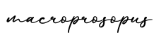 单词macroprosopus书写
