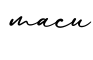 单词macu书写