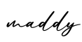 单词maddy书写