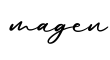 单词magen书写