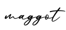 单词maggot书写