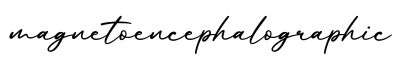 单词magnetoencephalographic书写