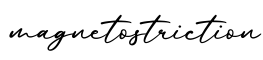 单词magnetostriction书写