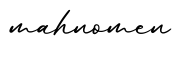 单词mahnomen书写