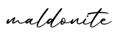 单词maldonite书写