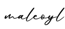 单词maleoyl书写