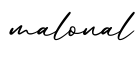 单词malonal书写