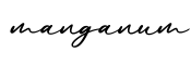 单词manganum书写
