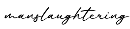 单词manslaughtering书写