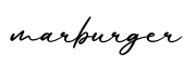单词marburger书写