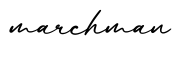 单词marchman书写