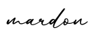 单词mardon书写