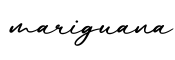 单词mariguana书写