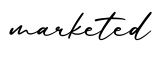 单词marketed书写