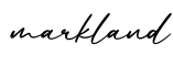 单词markland书写