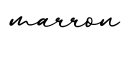 单词marron书写