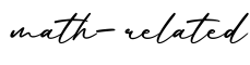 单词math-related书写