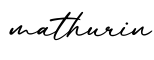 单词mathurin书写
