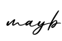 单词mayb书写