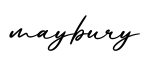 单词maybury书写