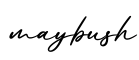单词maybush书写